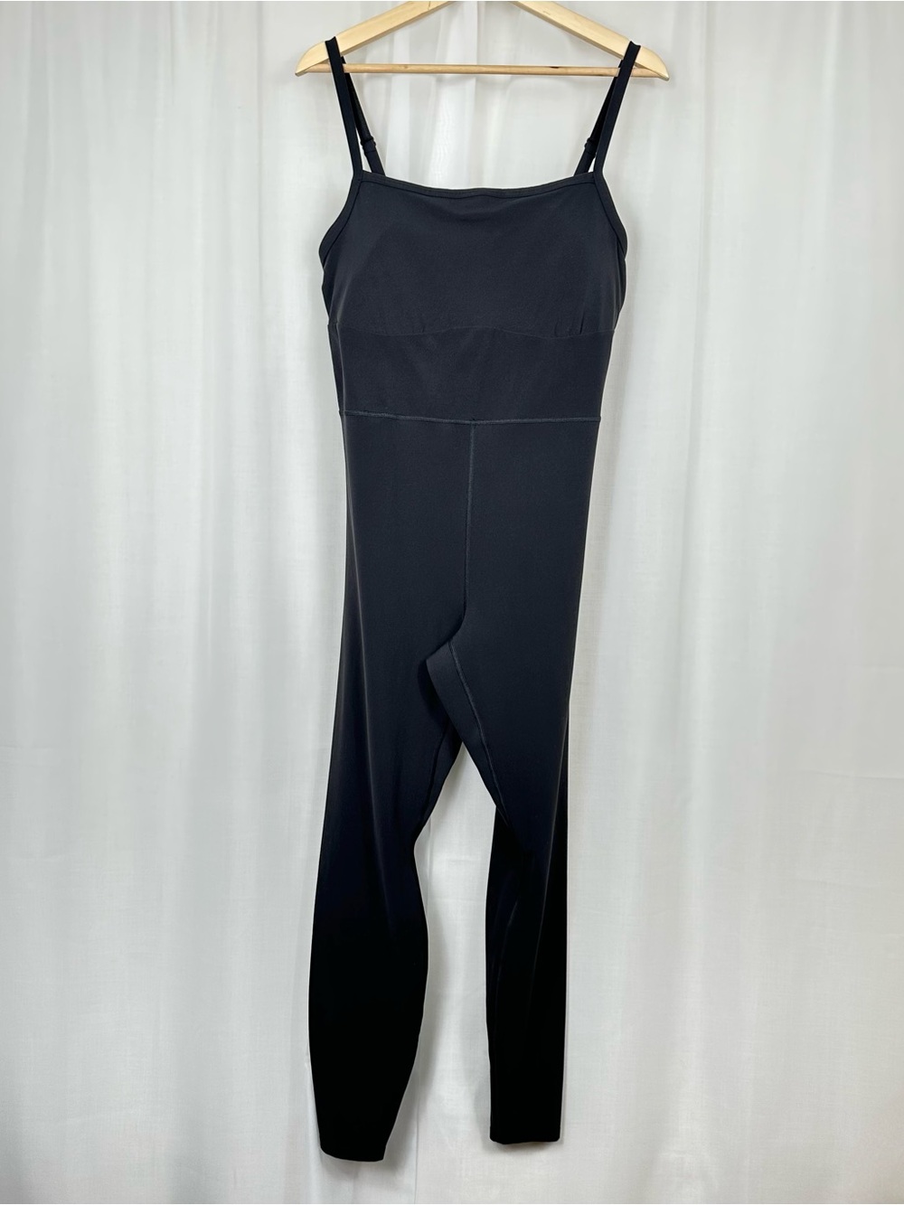 All In Motion Everyday Soft Active Bodysuit Jumpsuit Black XXL Open Cutout Back